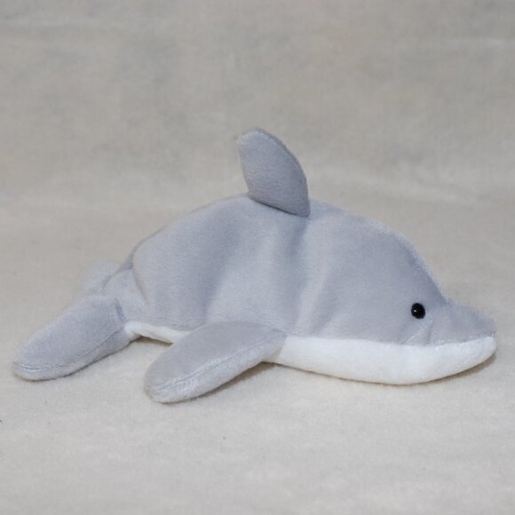 RETIRED Flash Dolphin Ty Beanie Baby 1993 Original 4th/4th gen tags - Picture 2 of 10